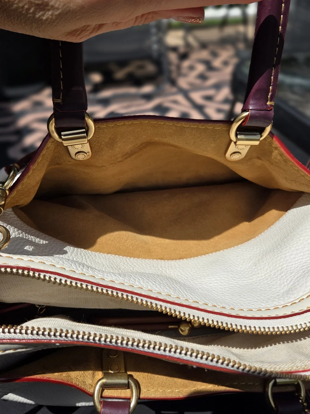 Coach 1941 ROGUE Satchel in Chalk Ivory-Pebbled Glovetanned Leather
